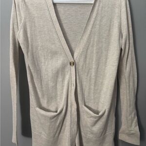 Elegant Cream Cardigan Sweater